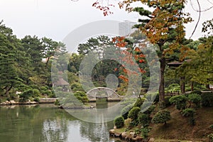 Shukkeien garden in Hiroshima, Japan