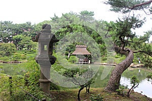 Shukkeien garden in Hiroshima, Japan