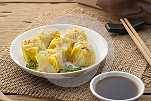 Shumai or Chinese Steamed Dumpling