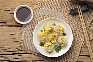 Shumai or Chinese Steamed Dumpling