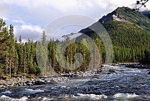 Shumak River near Shumak mineral springs