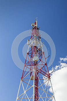 Radio and television tower on the Shumen Plateau photo
