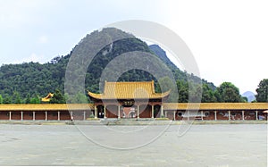 Shundi mausoleum in Jiuyi Mountains
