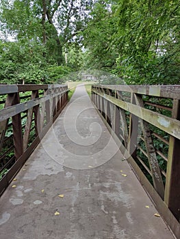 Shunga bridge, Topeka, Kansas, bike trail