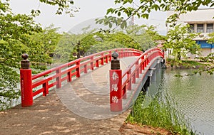 Shunyo-bashi Bridge of Hirosaki Castle, Hirosaki city, Japan