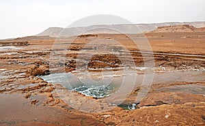 Landscape of Shur River in Lut desert , Kerman , Iran