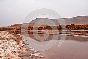 Shur River in Lut desert of Iran