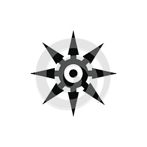 Shuriken black simple icon