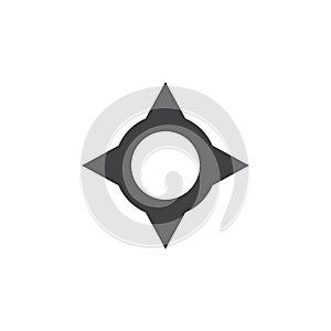 Shuriken icon illustration vector flat design