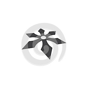 Shuriken icon illustration vector flat design