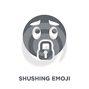 Shushing emoji icon from Emoji collection.