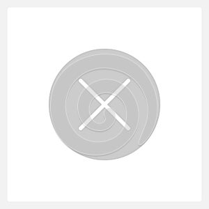 Shut down button UI element template