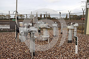 Shut-off valve location of high pressure natural gas pipeline in the two-man polder in Zevenhuizen