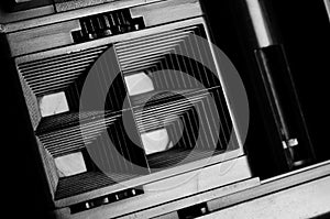 Shutter curtain of 4-frame camera