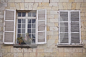 Shuttered windows. photo