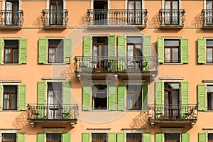 Shuttered Windows in Italy photo