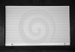 Shutters on the shop window