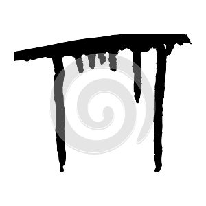 Paint drips vector element. Grunge effect