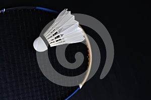 Shuttlecock and Badminton racket