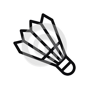 Shuttlecock icon for badminton players, the sport icon set