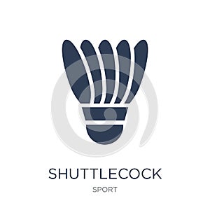 Shuttlecock icon. Trendy flat vector Shuttlecock icon on white b