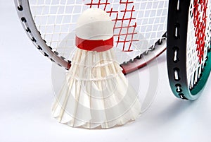 Shuttlecock and rackets