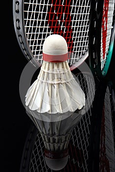 Shuttlecock and rackets