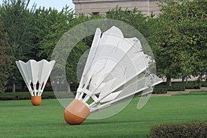 The Shuttlecock sculptures