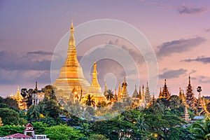 Shwedagon Pagoda in Myanmar