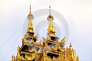 Shwedagon pagoda in Yagon, Myanmar