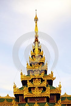 Shwedagon pagoda in Yagon, Myanmar