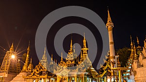 Shwedagon Pagoda, Yangon, Myanmar. Burma Asia. Buddha pagoda