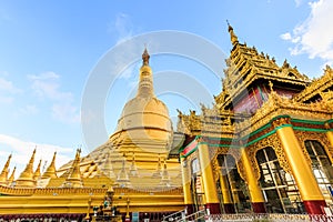 Shwemawdaw Pagoda the highest pagoda in Myanmar.