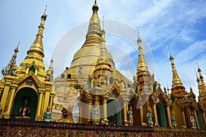 Shwemawdaw Paya Pagoda is a stupa located in Bago, Myanmar.