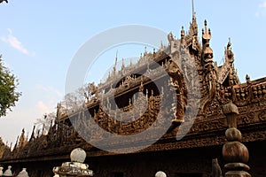 Shwenandaw Kyaung Temple Mandalay, Myanmar