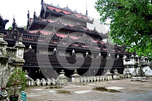 Shwenandaw Monastery in Mandalay, Myanmar