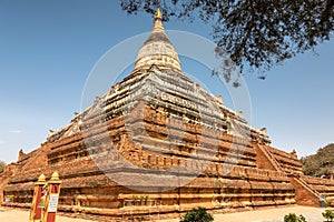 Shwesandaw pagoda at ancient city of Bagan