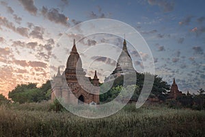 Shwesandaw Pagoda at Sunset, Bagan, Myanmar