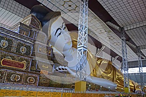 Shwethalyaung Buddha at the west side of Bago (Pegu), Myanmar
