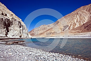 Shyok river, Nubra Valley, Ladakh, India photo