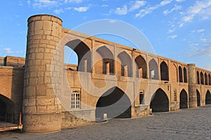 Si-o-se Pol bridge in Esfahan city (Iran)