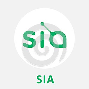 Sia Coin SC decentralized private cloud blockchain criptocurrency vector logo