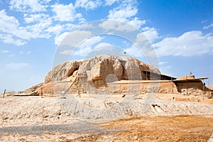 The Sialk mound in Kashan; Iran photo