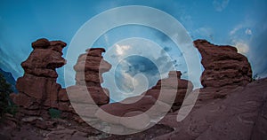 Siamese Twins rock formation in Colorado