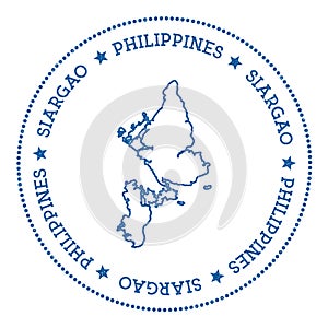 Siargao map sticker. photo