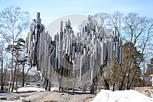 Sibelius monument in Helsinki