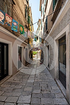 Sibenik Croatia old town during summer day