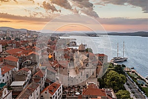 Sibenik old town in Croatia