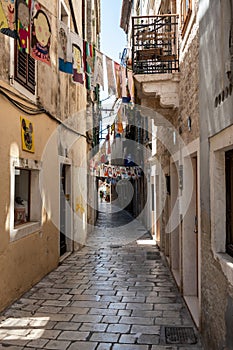 Sibenik Croatia old town during summer day