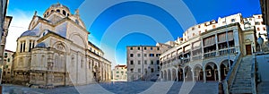 Sibenik UNESCO cathedral square panorama photo